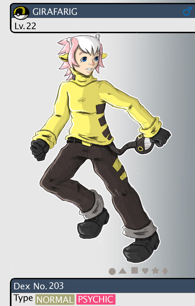 Gijinka Pokemon 203 Girafarig