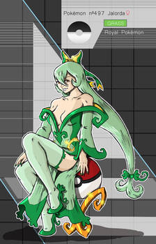 Gijinka Pokemon 497 Serperior