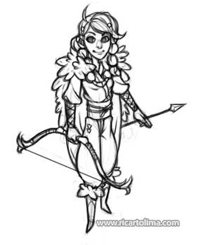 tiny hunter sketch