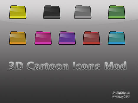 3D Cartoon Folder Icons Mod