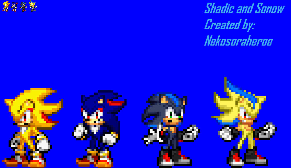 Shadic S-Shadic and Sonow S-Sonow by NekoSoraHeroe on DeviantArt