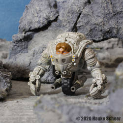 3D printed cyborg action figure A