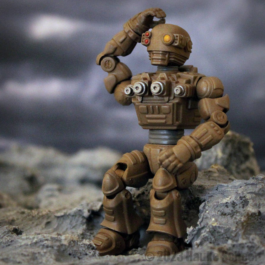 3D printed robot action figures posed G by hauke3000 on DeviantArt