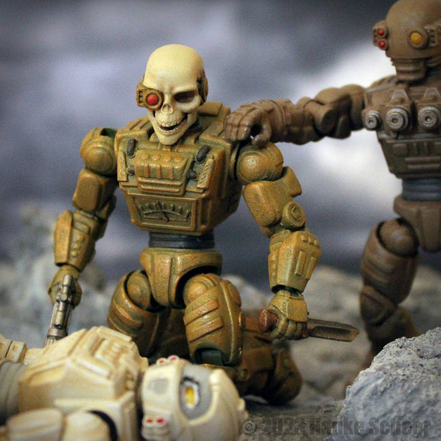 3D printed robot action figures posed I by hauke3000 on DeviantArt