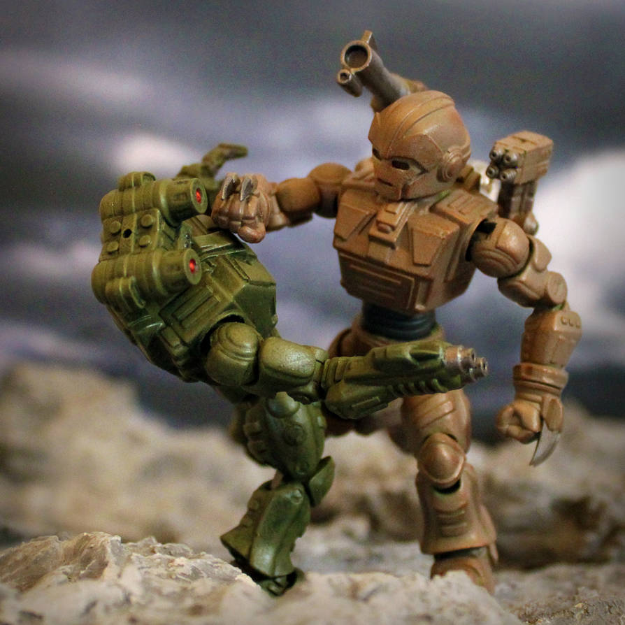 3D printed robot action figures posed M by hauke3000 on DeviantArt