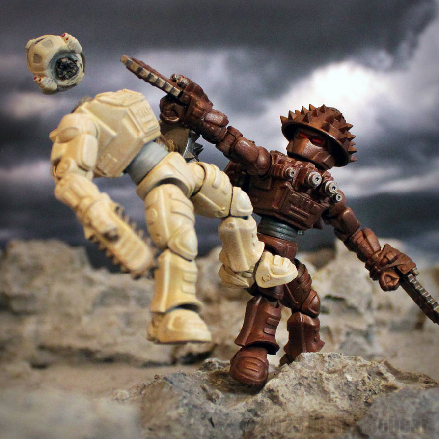 3D printed robot action figures posed N by hauke3000 on DeviantArt
