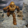 3D printed robot action figures posed T