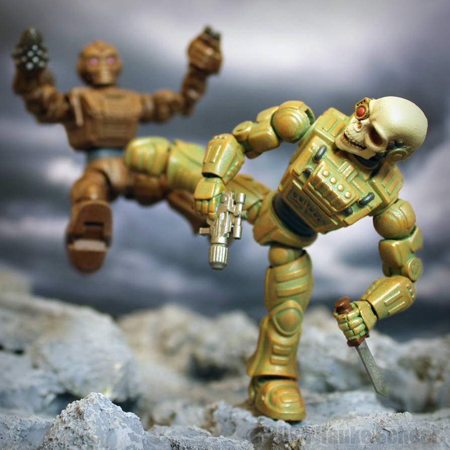 3D printed generic robot figure action shots D by hauke3000 on DeviantArt