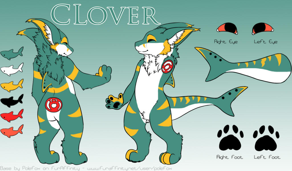 Clover the manokit reference sheet by HeyitzKatFur on DeviantArt