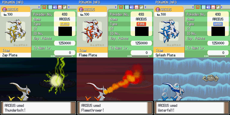 Multitype Arceus Multitype Previews in Platinum by omochao-lover on DeviantArt