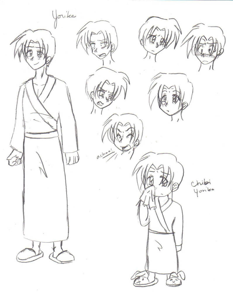 Yoriko Model Sheet by BlackFoxFire on DeviantArt
