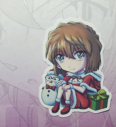 Ai Haibara Sticker (Christmas Santa Outfit)