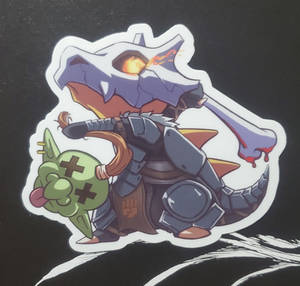 Armored Cubone x Goblin Slayer Sticker