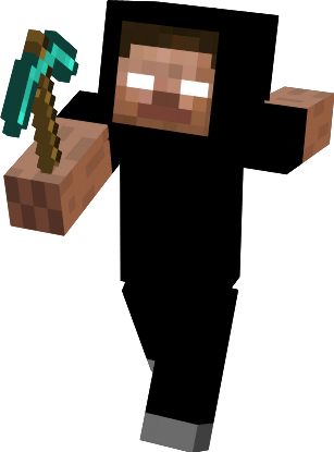 black herobrine Minecraft Skin