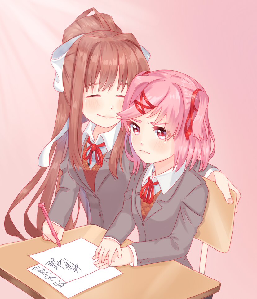Natsuki and Monika.