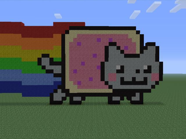 Minecraft Nyan Cat Pixel Art By Minecrafter99pc On Deviantart Minecraft Nyan Cat Pixel Art By Minecrafter99pc On Deviantart