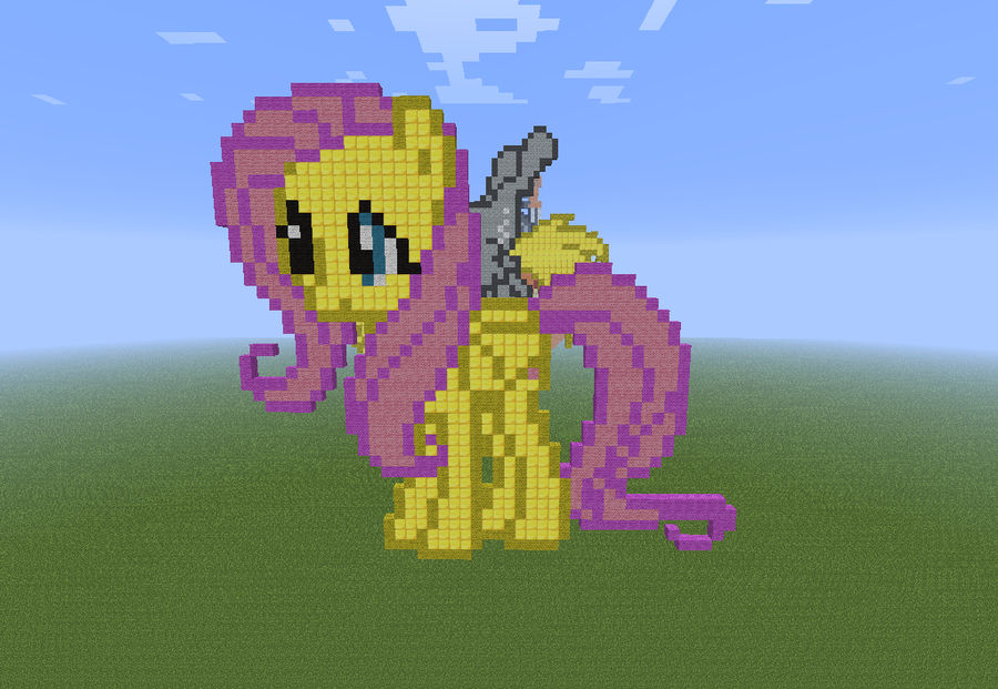 Fluttershy pixel art by rcracer1997 on DeviantArt