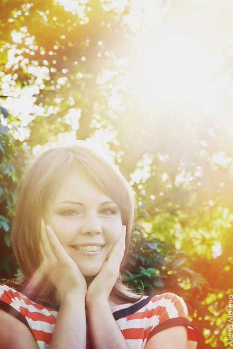 Late august sunny smile