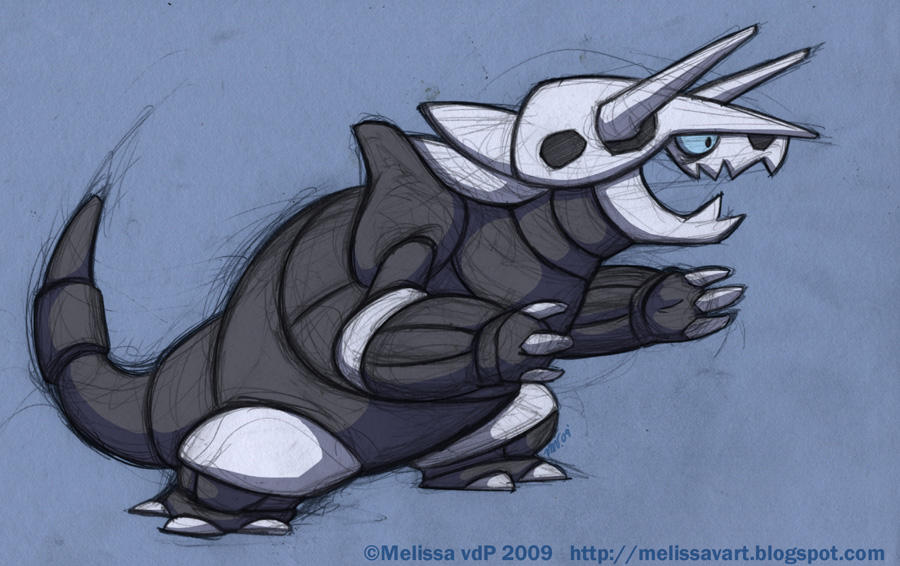 Aggron by sketchinthoughts on DeviantArt
