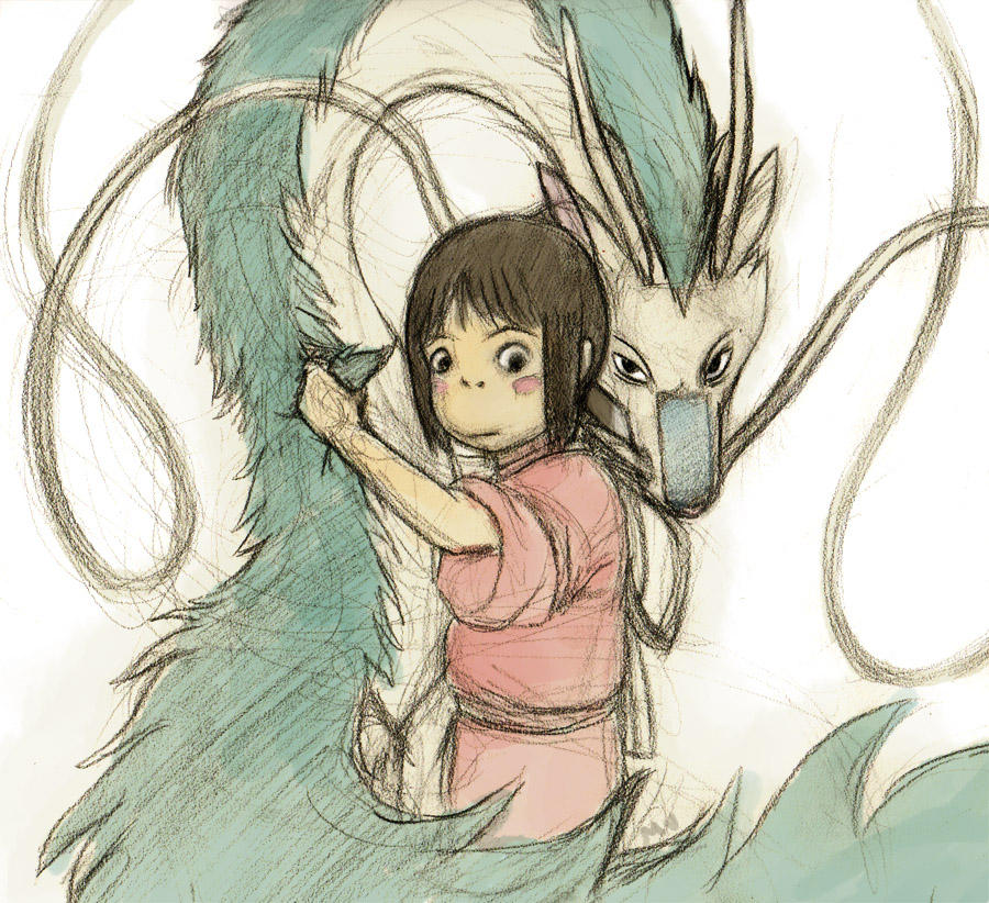 Chihiro And Haku By Sketchinthoughts On DeviantArt chihiro-and-haku-by-sketchinthoughts-on-deviantart