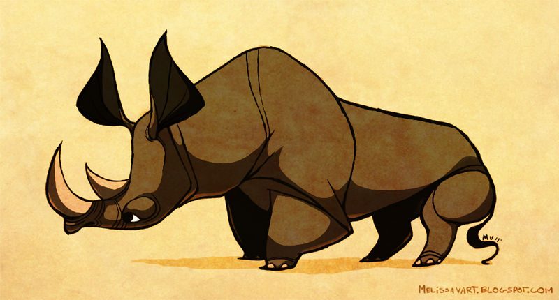 Rhino by sketchinthoughts on DeviantArt