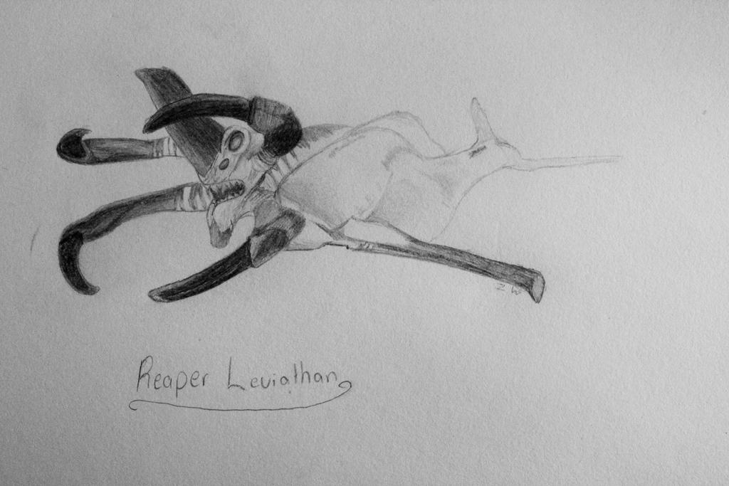 How To Draw A Reaper Leviathan Step By Step Drawing Art Ideas