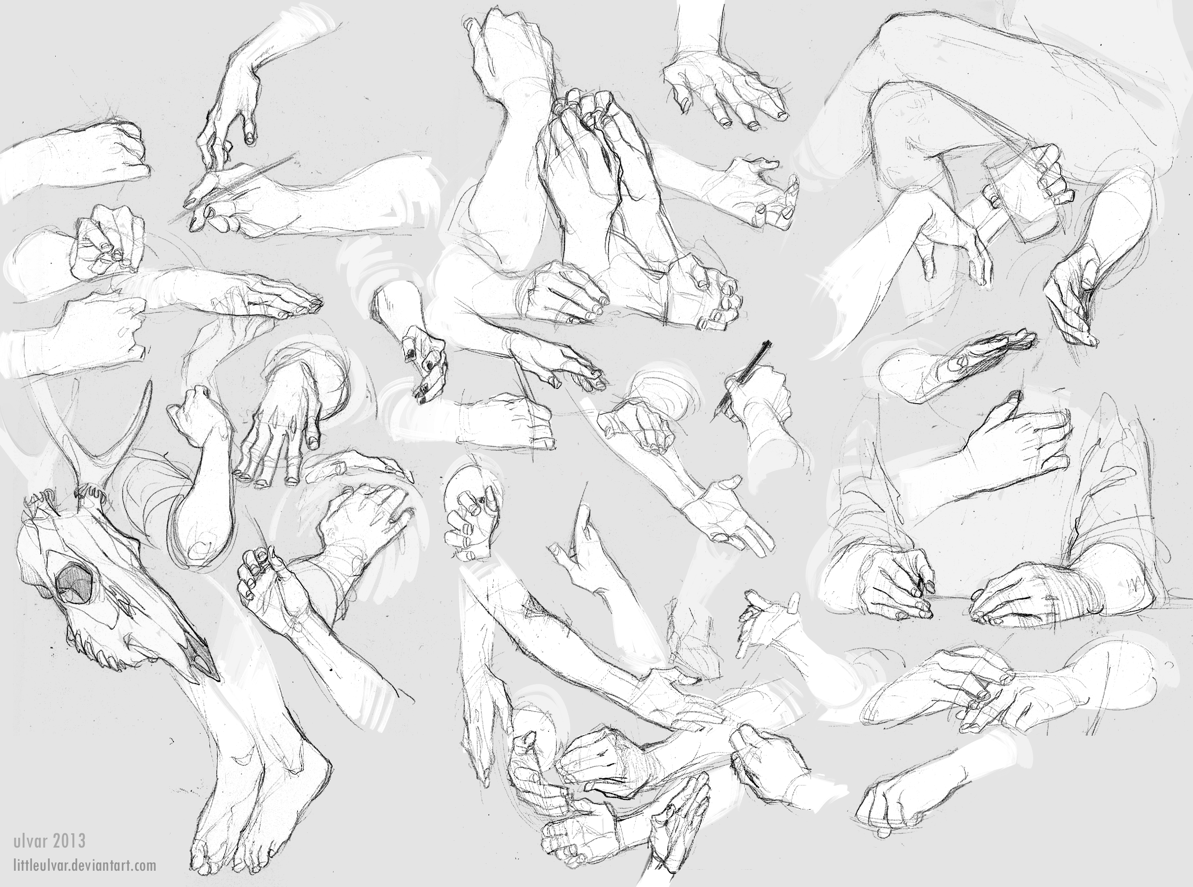 a handful of sketches