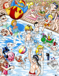 Pool Party Full colored