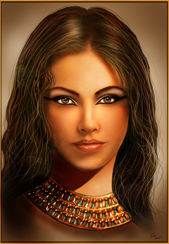 Face of Egyptian queen