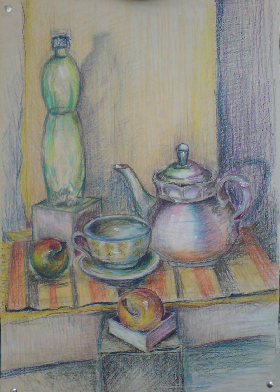 StillLife With Rainbow Kettle