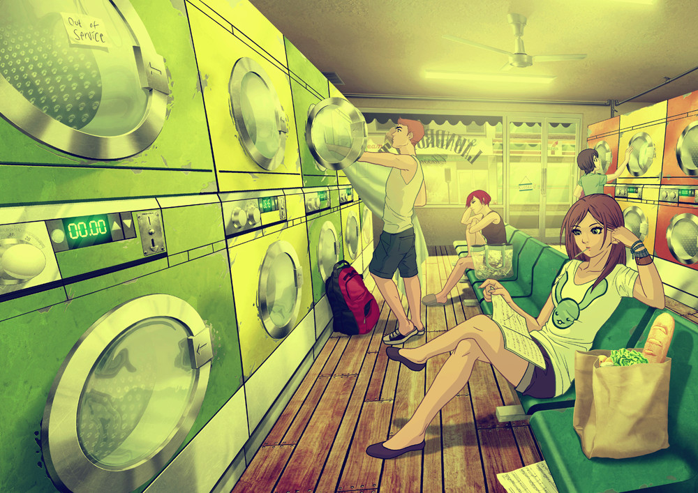 at Laundromat by saktiisback