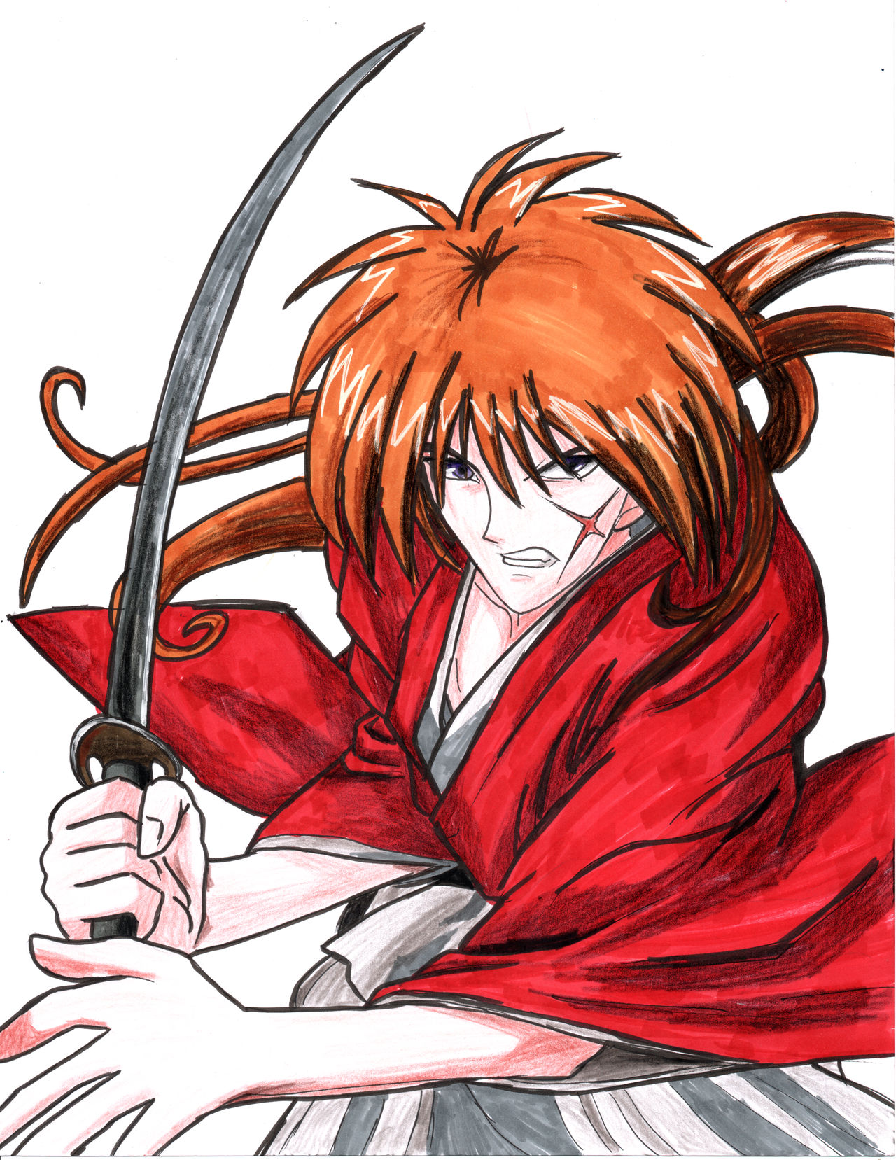 Kenshin Himura by Felix-Alvarez on DeviantArt