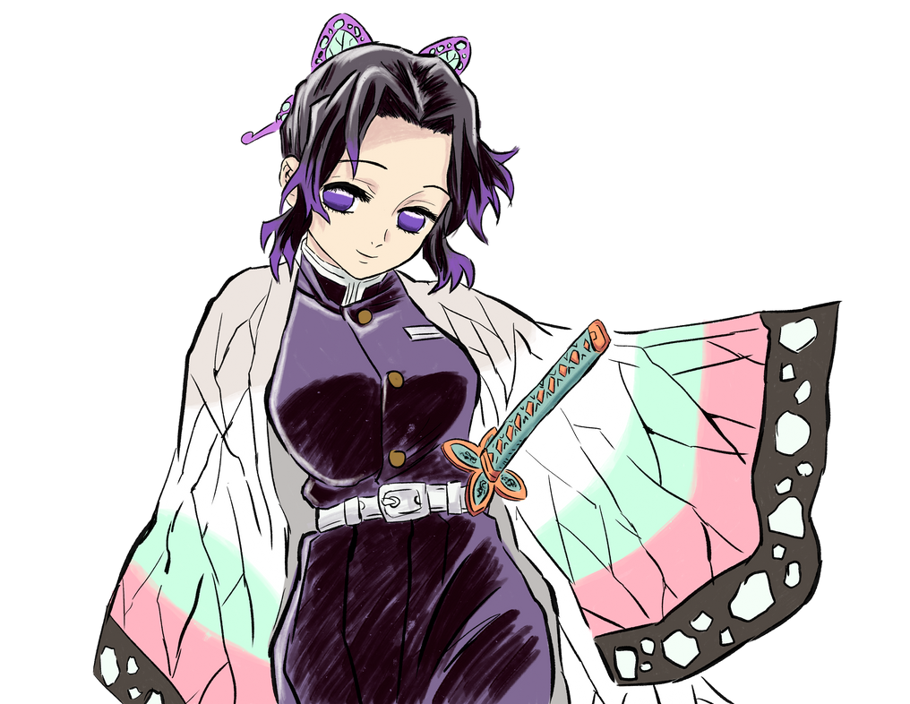 Shinobu Coloring Pages Shinobu kochou Shinobu Coloring Pages Shinobu kochou
