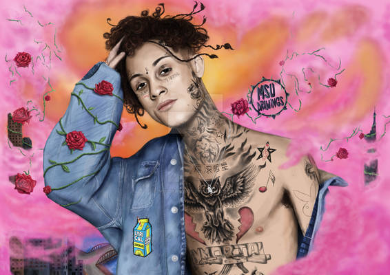 The Lil Skies Drawing by MSUdrawings