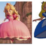 Princess Peach VS Alice (Dresses)