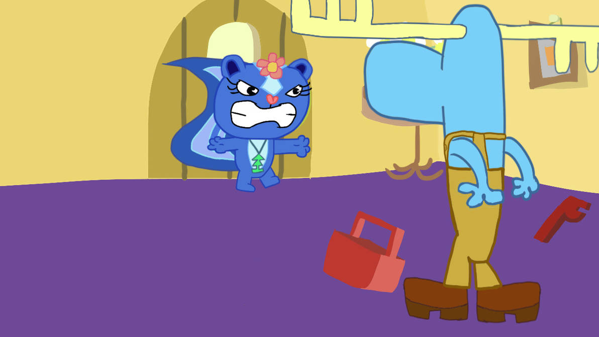 Angry Petunia And Scared Lumpy by Dylan665 on DeviantArt