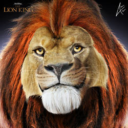 Mufasa Portrait- The Lion King