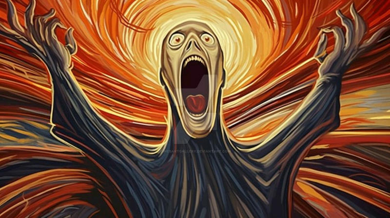 The Scream Rendition The Scream Remix: A Modern Twist on Edvard Munch's by webartgallery on ...