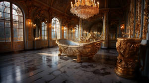 Interior Design - Beautiful Bathroom and Bathtub