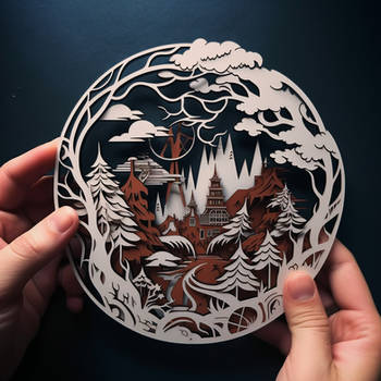 Paper Cut Craft Hand Made