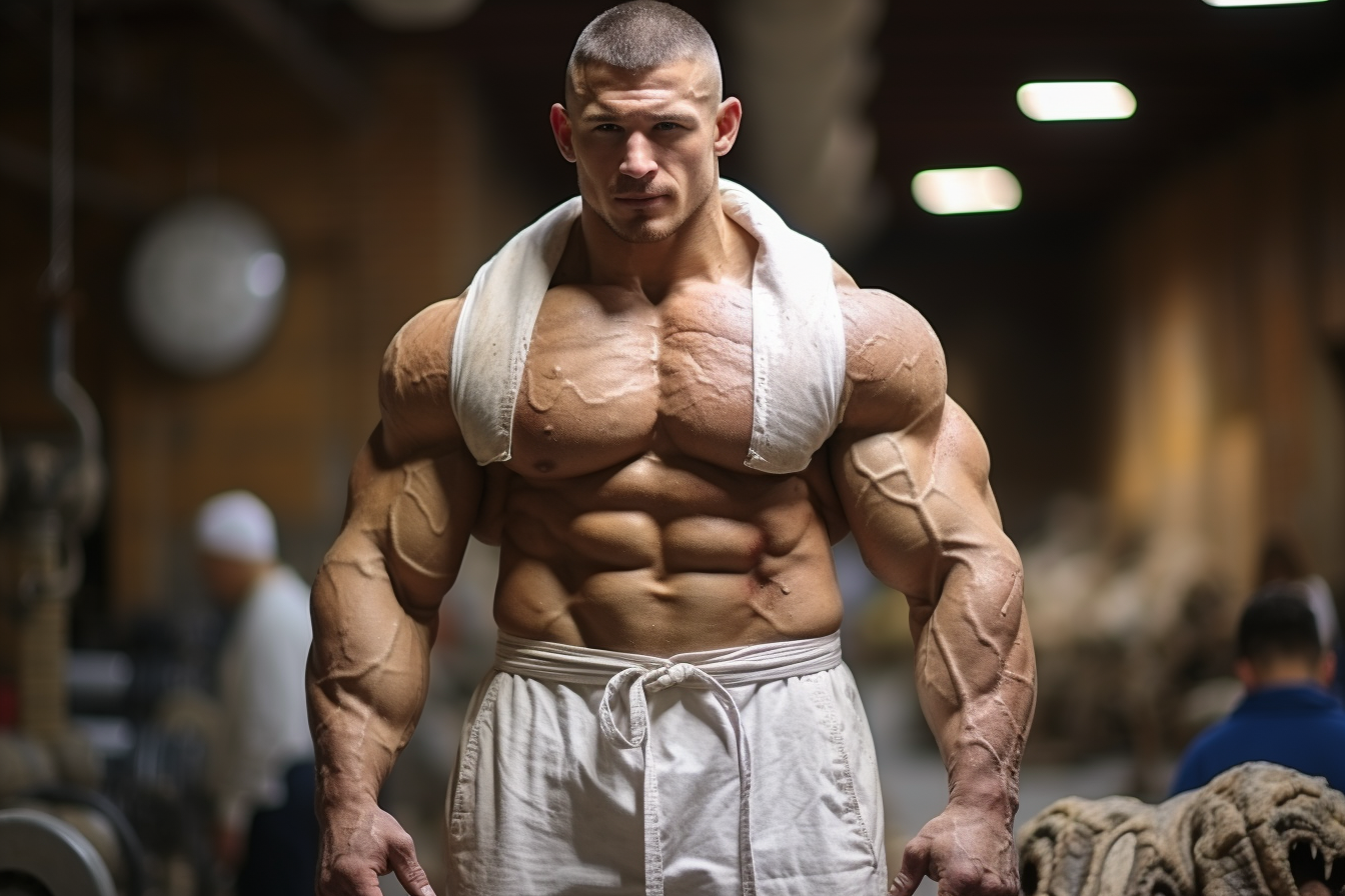 Bodybuilder in the Game-Changing Training by webartgallery on DeviantArt