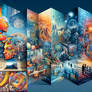 A celestial symphony of light and creative colors