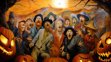 Haappy Halloween with the The Scream Painting