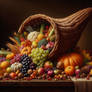 a realistic life painting of a farmers produce