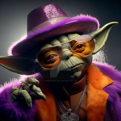 Yoda's Retro Reverie: A Nostalgic Journey to Pimp