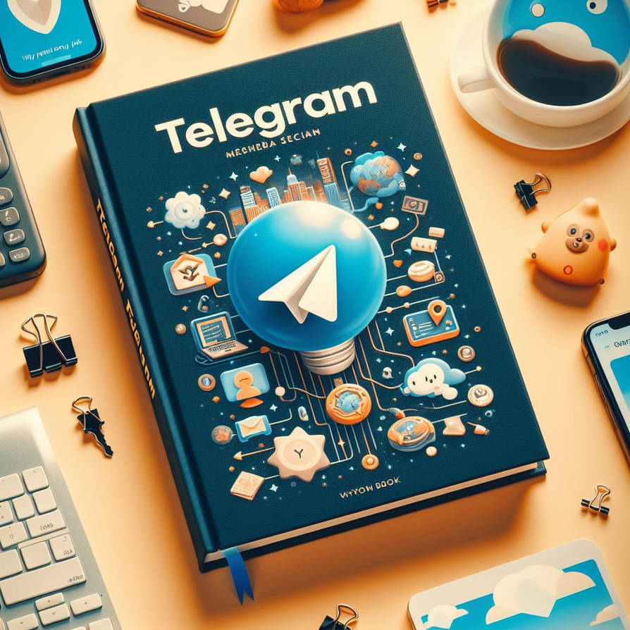 Pre Telegram Book cover for: All about Telegram Messenger by webartgallery on DeviantArt