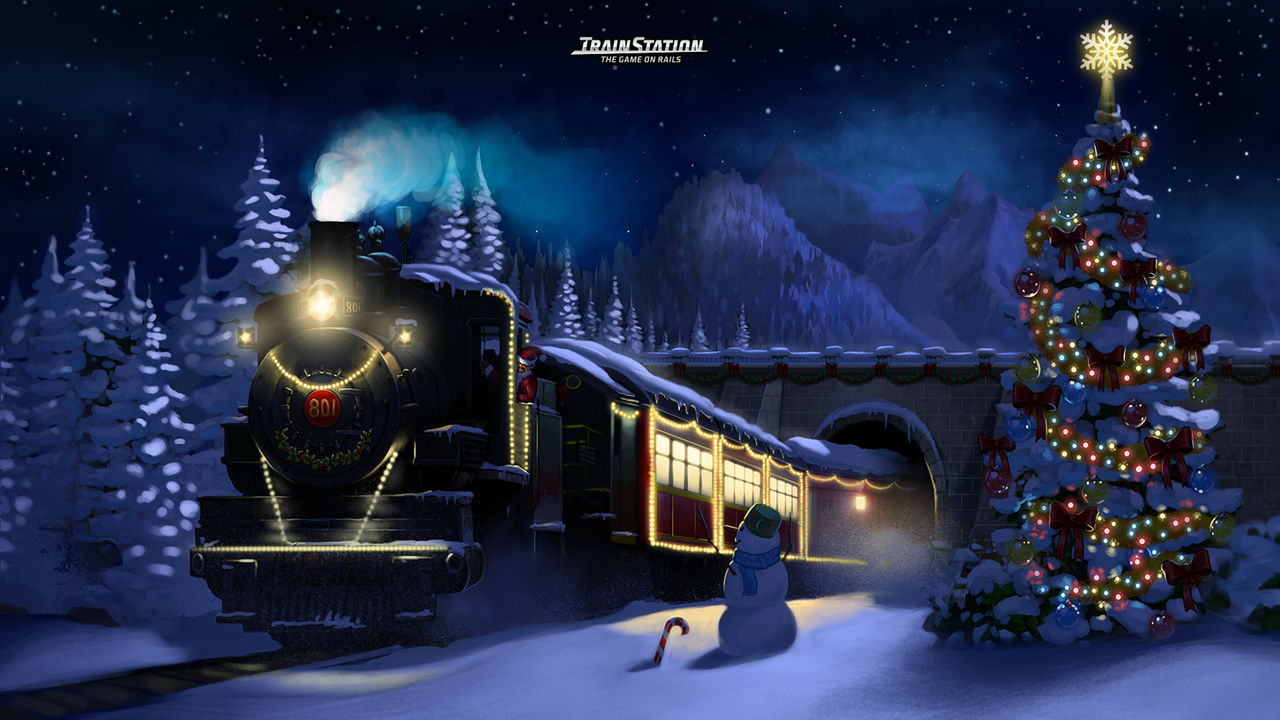 The Christmas train by ropetheorca on DeviantArt