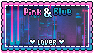 pink and blue stamp
