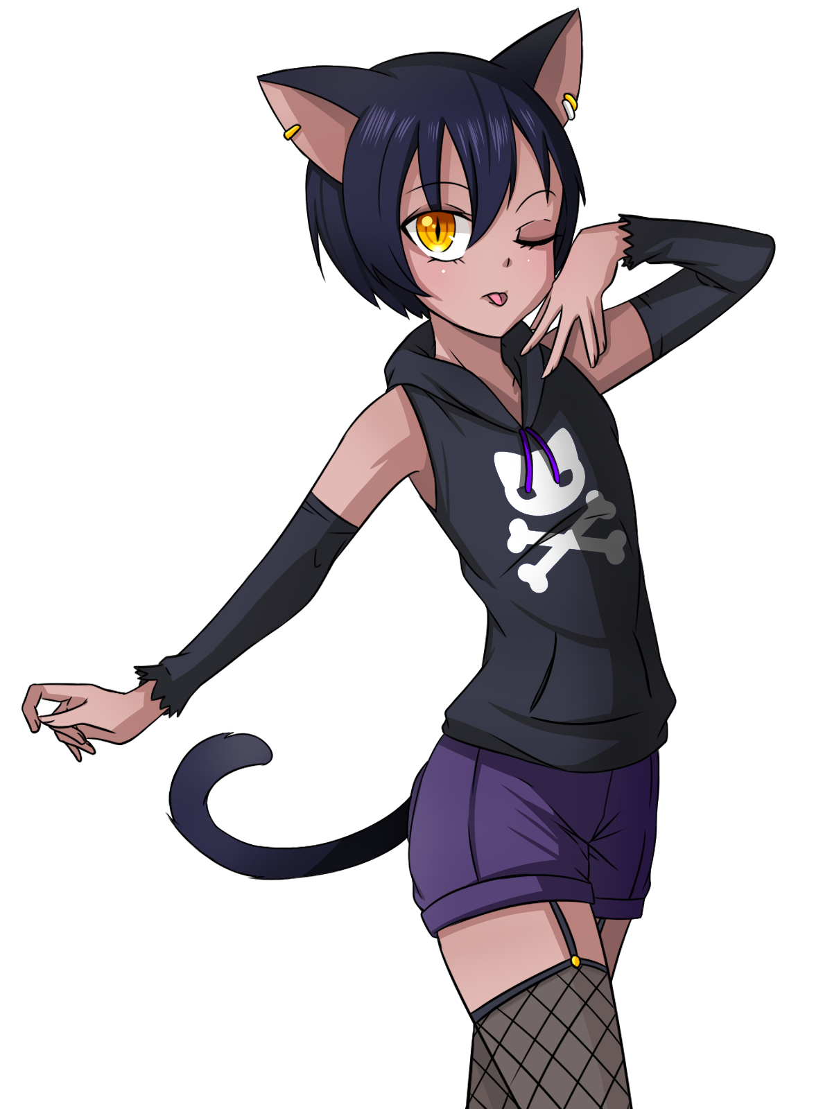 Anime Black Cat Boy Original. by Moonlight7EarlTea on DeviantArt