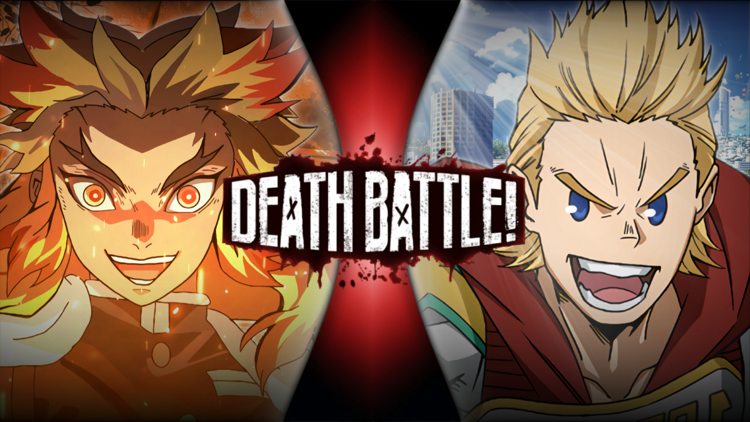 Mirio Togata vs Kyojuro Rengoku 2 by AzureWriter83 on DeviantArt